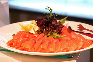 Image showing Smoked salmon