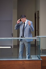 Image showing business man using phone