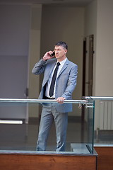 Image showing business man using phone