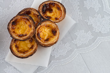 Image showing Egg tarts 