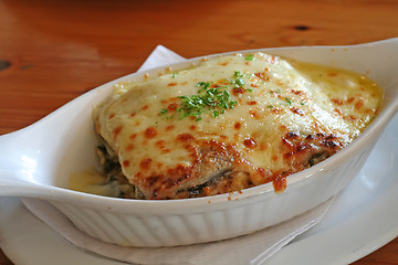 Image showing Baked lasagna