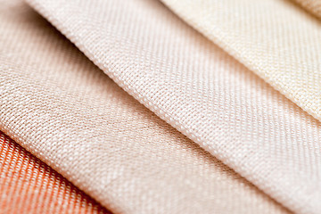 Image showing Multi color fabric texture samples