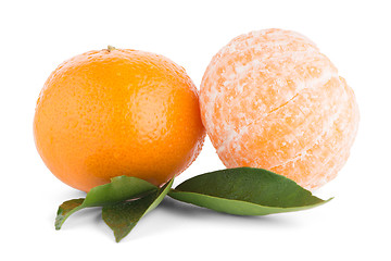 Image showing Ripe tangerine or mandarin