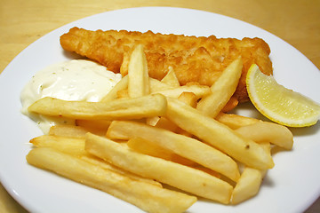Image showing Fish and chips