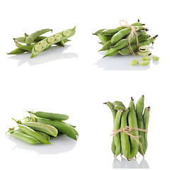 Image showing Set of green beans