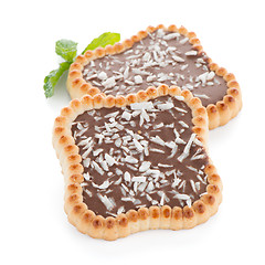 Image showing Chocolate tart cookies