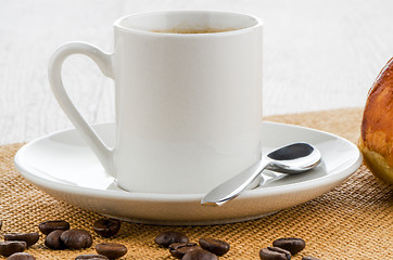 Image showing Cup of black coffee 