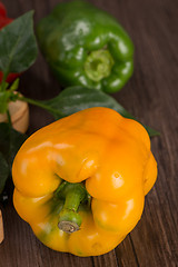 Image showing Colored bell peppers