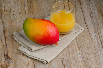 Image showing Fresh mango juice