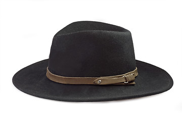 Image showing A black Mens Hat