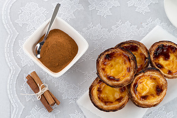 Image showing Egg tarts 