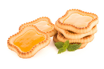 Image showing Lime jam tartlets