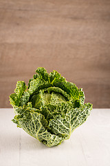 Image showing Savoy cabbage