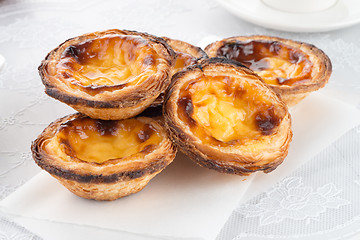 Image showing Egg tarts 