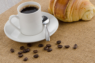 Image showing Cup of black coffee 