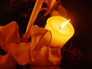 Image showing christmas candle