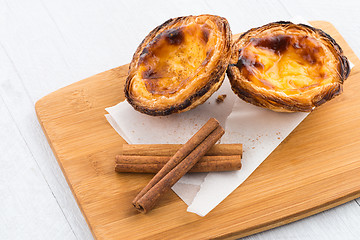 Image showing Egg tarts 