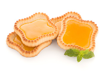 Image showing Lime jam tartlets