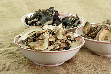 Image showing Dried asias mushroom mix