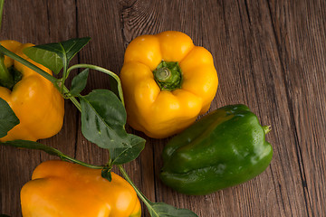 Image showing Colored bell peppers