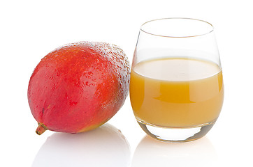 Image showing Fresh mango juice