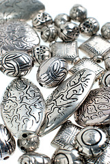 Image showing silver beads