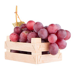 Image showing Bunch of red grapes