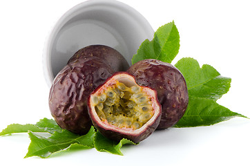 Image showing Fresh passion fruit