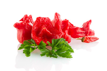 Image showing Red peppers