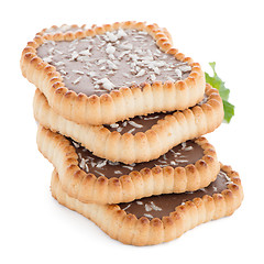 Image showing Chocolate tart cookies