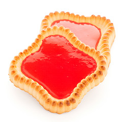 Image showing Strawberry biscuit