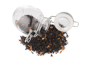 Image showing Tea in a glass jar