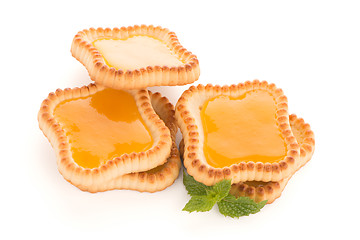 Image showing Lime jam tartlets