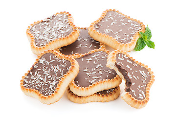 Image showing Chocolate tart cookies