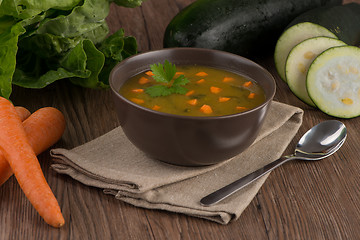 Image showing Soup with vegetables