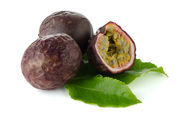 Image showing Fresh passion fruit