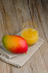 Image showing Fresh mango juice