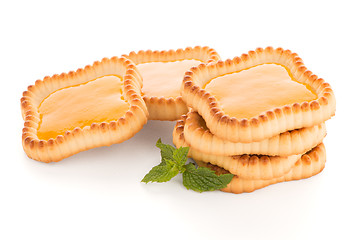 Image showing Lime jam tartlets