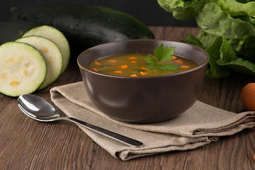 Image showing Soup with vegetables