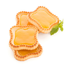 Image showing Lime jam tartlets