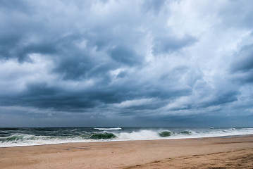 Image showing Storm cloud in the sea 