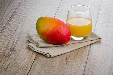 Image showing Fresh mango juice