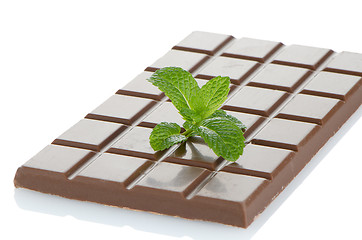 Image showing Closeup detail of chocolate