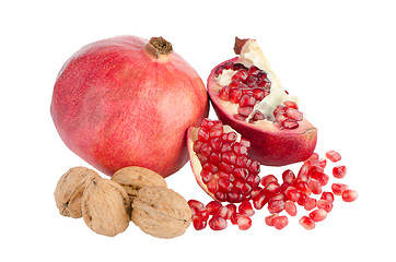 Image showing Ripe pomegranate fruit