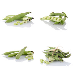 Image showing Set of green beans