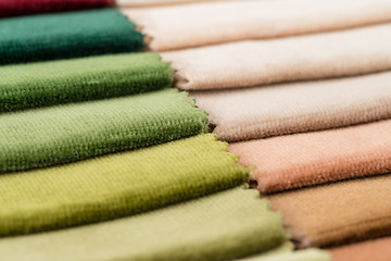 Image showing Multi color fabric texture samples