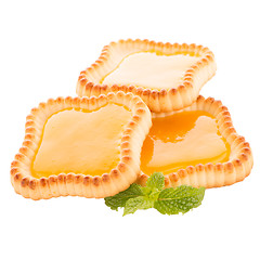 Image showing Lime jam tartlets