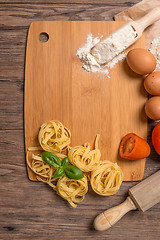 Image showing Uncooked italian pasta