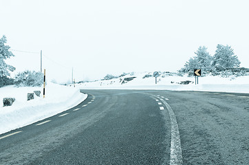 Image showing Snowy Road