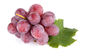 Image showing Bunch of red grapes